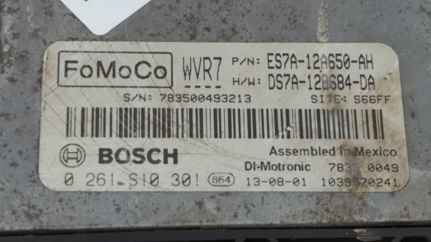 2014-2016 Ford Fusion PCM Engine Control Computer ECU ECM PCU OEM P/N:ES7A-12A650-DFC ES7A-12A650-EK Fits Fits 2014 2015 201