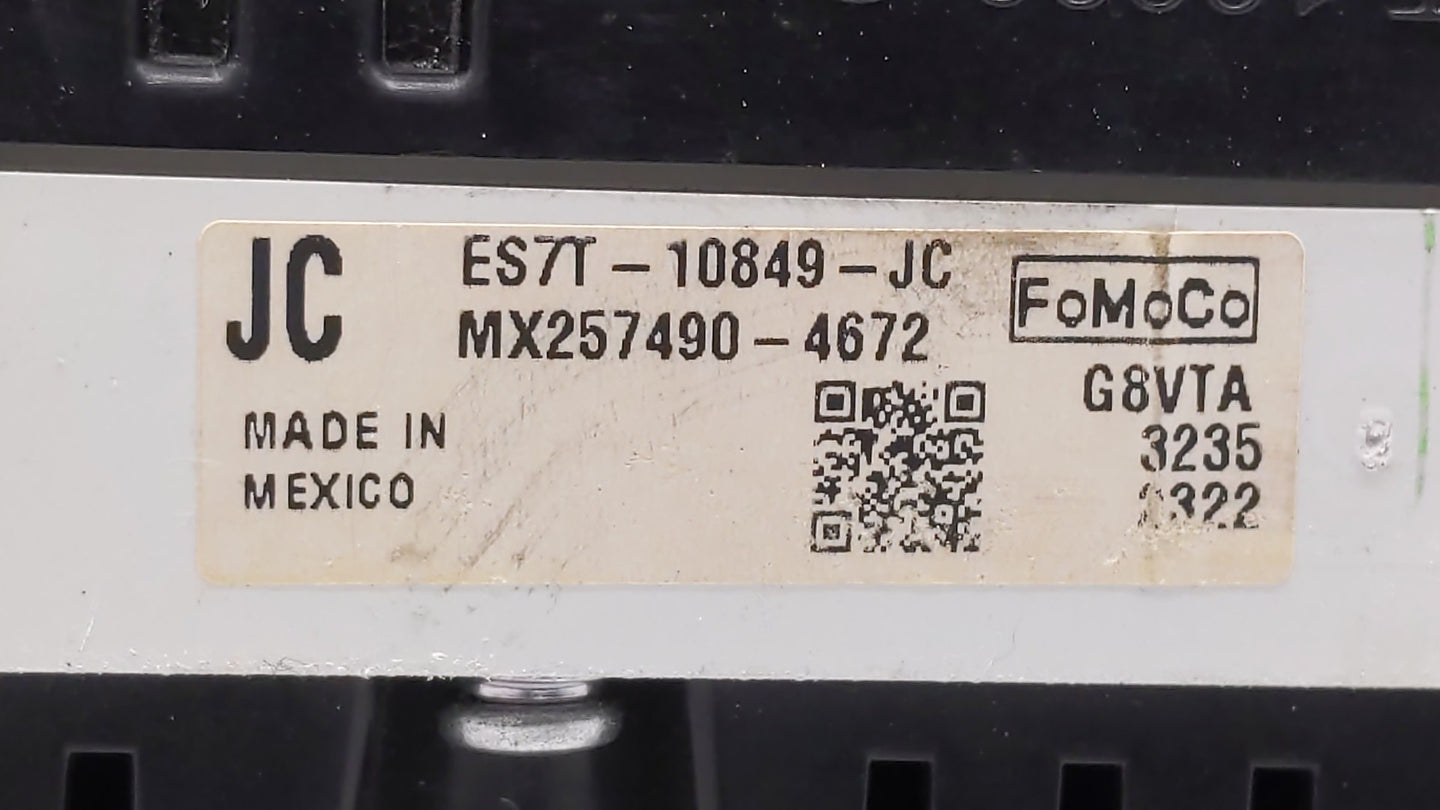 2014 Ford Fusion Instrument Cluster Speedometer Gauges P/N:ES7T-10849-JB ES7T-10849-JC, ES7T-10849-JD Fits OEM Used Auto Par