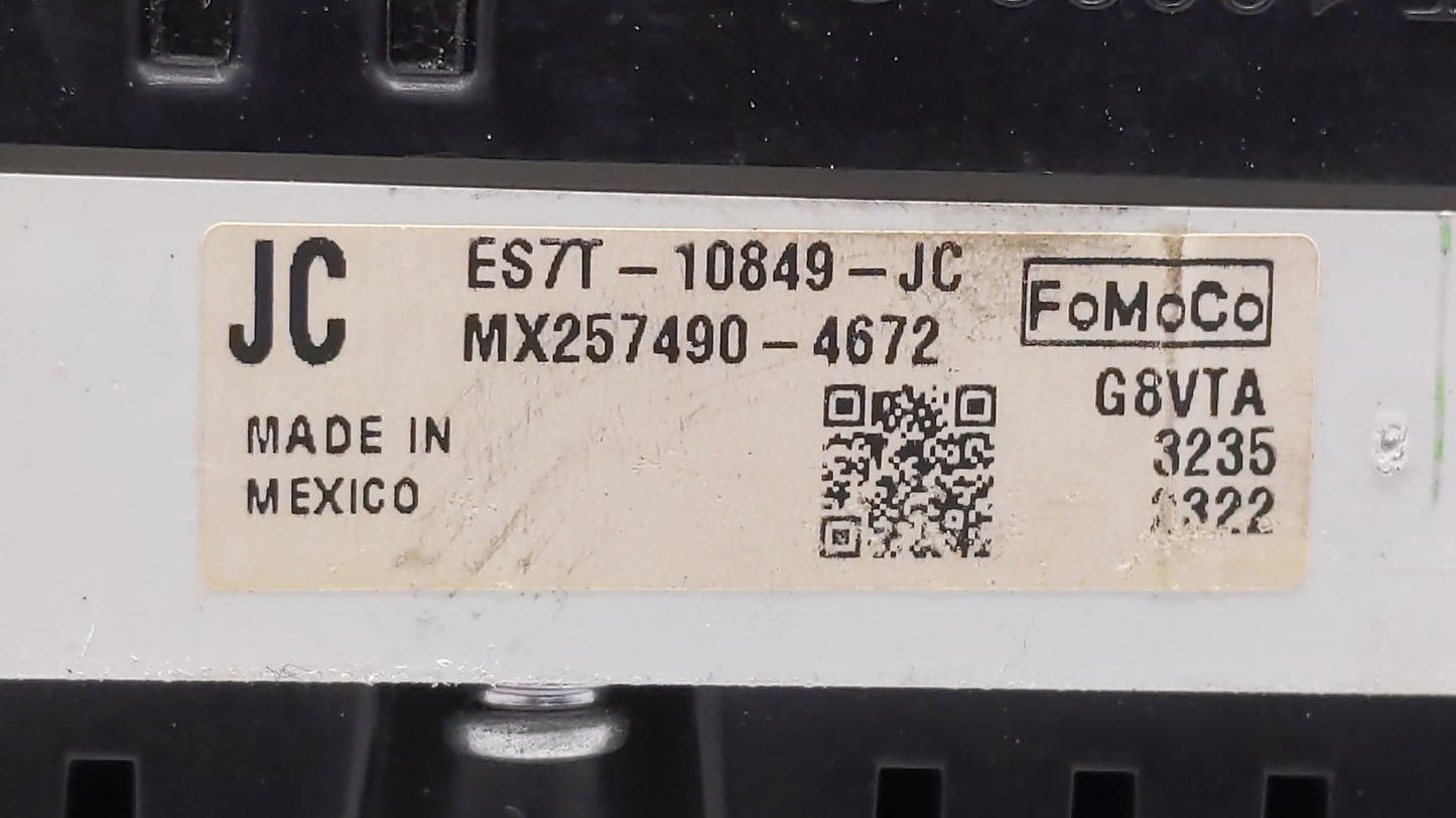 2014 Ford Fusion Instrument Cluster Speedometer Gauges P/N:ES7T-10849-JB ES7T-10849-JC, ES7T-10849-JD Fits OEM Used Auto Par