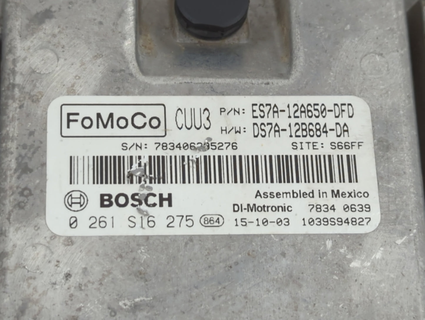 2014-2016 Ford Fusion PCM Engine Control Computer ECU ECM PCU OEM P/N:ES7A-12A650-CK ES7A-12A650-DFC Fits Fits 2014 2015 201