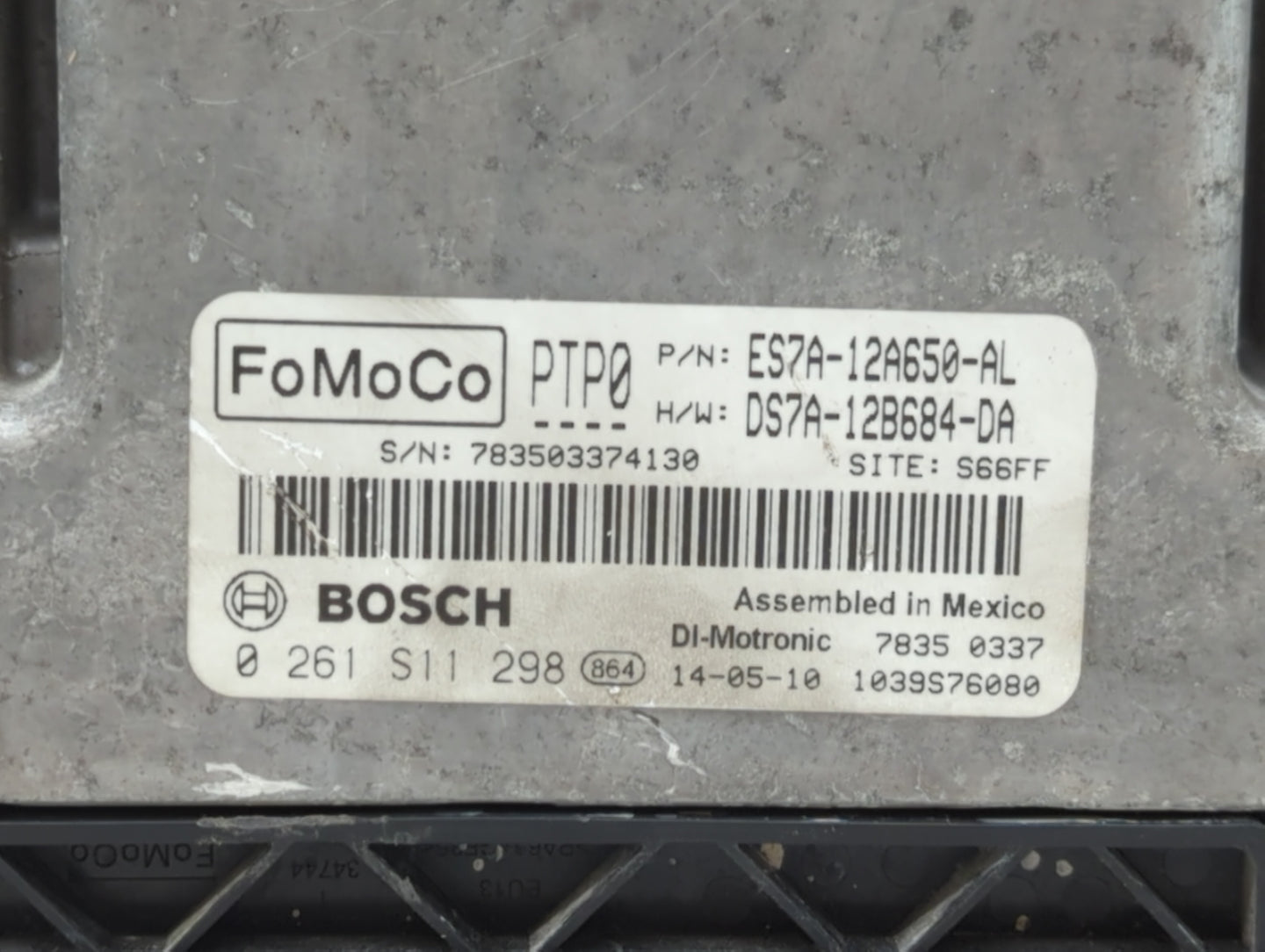 2014-2016 Ford Fusion PCM Engine Control Computer ECU ECM PCU OEM P/N:ES7A-12A650-AH ES7A-12A650-CK Fits Fits 2014 2015 2016
