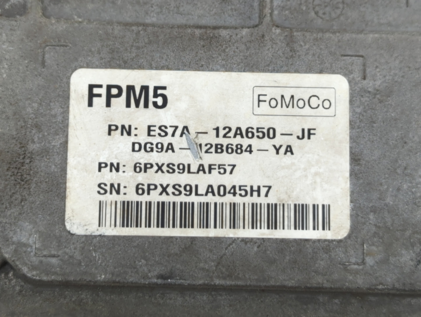 2014-2016 Ford Fusion PCM Engine Control Computer ECU ECM PCU OEM P/N:ES7A-12A650-JF ES7A-12A650-GE Fits Fits 2014 2015 2016