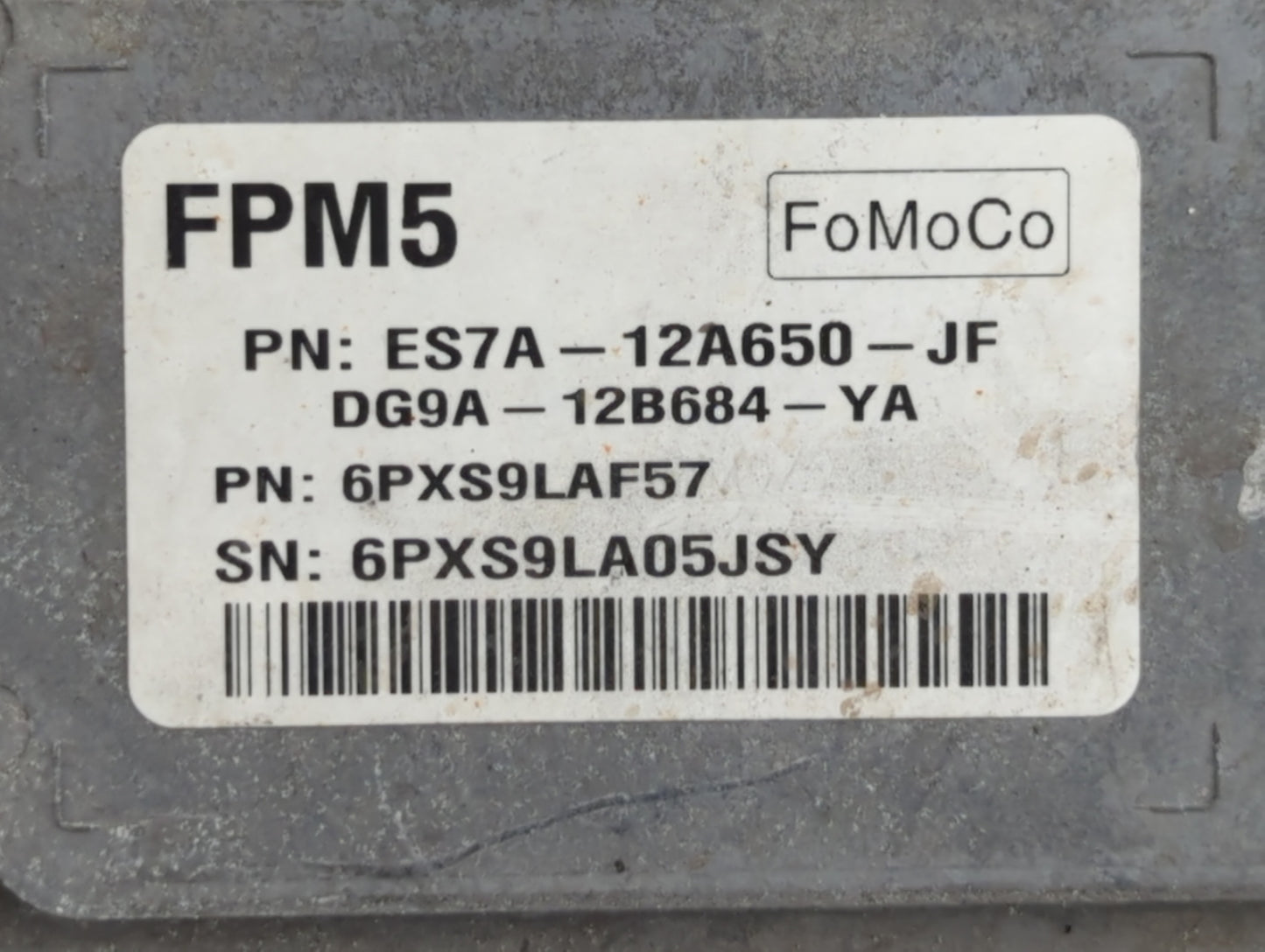 2014-2016 Ford Fusion PCM Engine Control Computer ECU ECM PCU OEM P/N:ES7A-12A650-JF ES7A-12A650-GE Fits Fits 2014 2015 2016