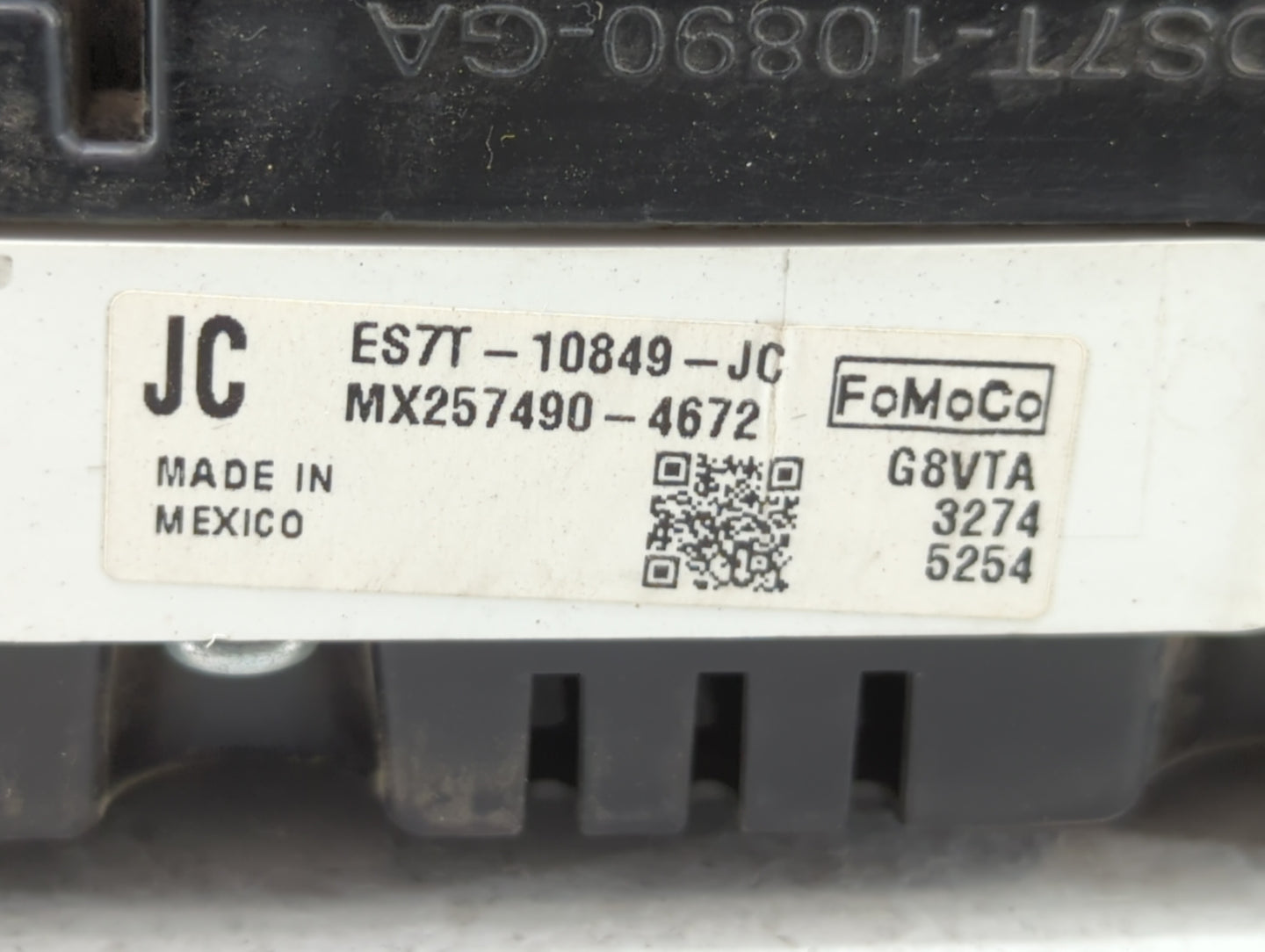 2014 Ford Fusion Instrument Cluster Speedometer Gauges P/N:ES7T-10849-JB ES7T-10849-JC, ES7T-10849-JD Fits OEM Used Auto Par