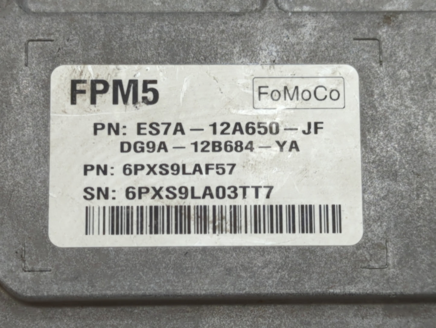 2014-2016 Ford Fusion PCM Engine Control Computer ECU ECM PCU OEM P/N:ES7A-12A650-JF ES7A-12A650-GE Fits Fits 2014 2015 2016