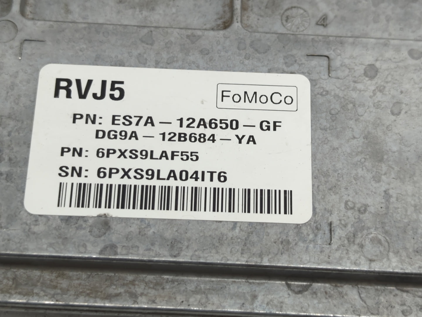 2014-2016 Ford Fusion PCM Engine Control Computer ECU ECM PCU OEM P/N:ES7A-12A650-JF ES7A-12A650-GE Fits Fits 2014 2015 2016