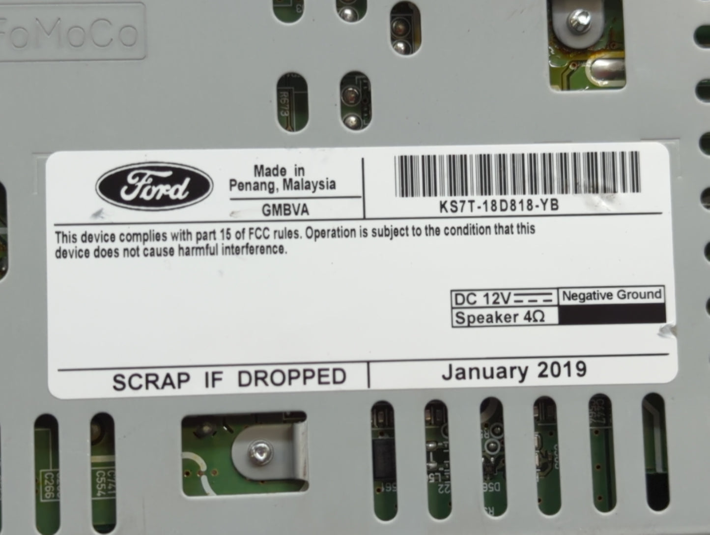 2017-2020 Ford Fusion Am Fm Cd Player Radio Receiver - Oemusedautoparts1.com