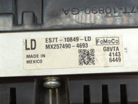 2014 Ford Fusion Instrument Cluster Speedometer Gauges P/N:ES7T-10849-LD Fits OEM Used Auto Parts - Oemusedautoparts1.com
