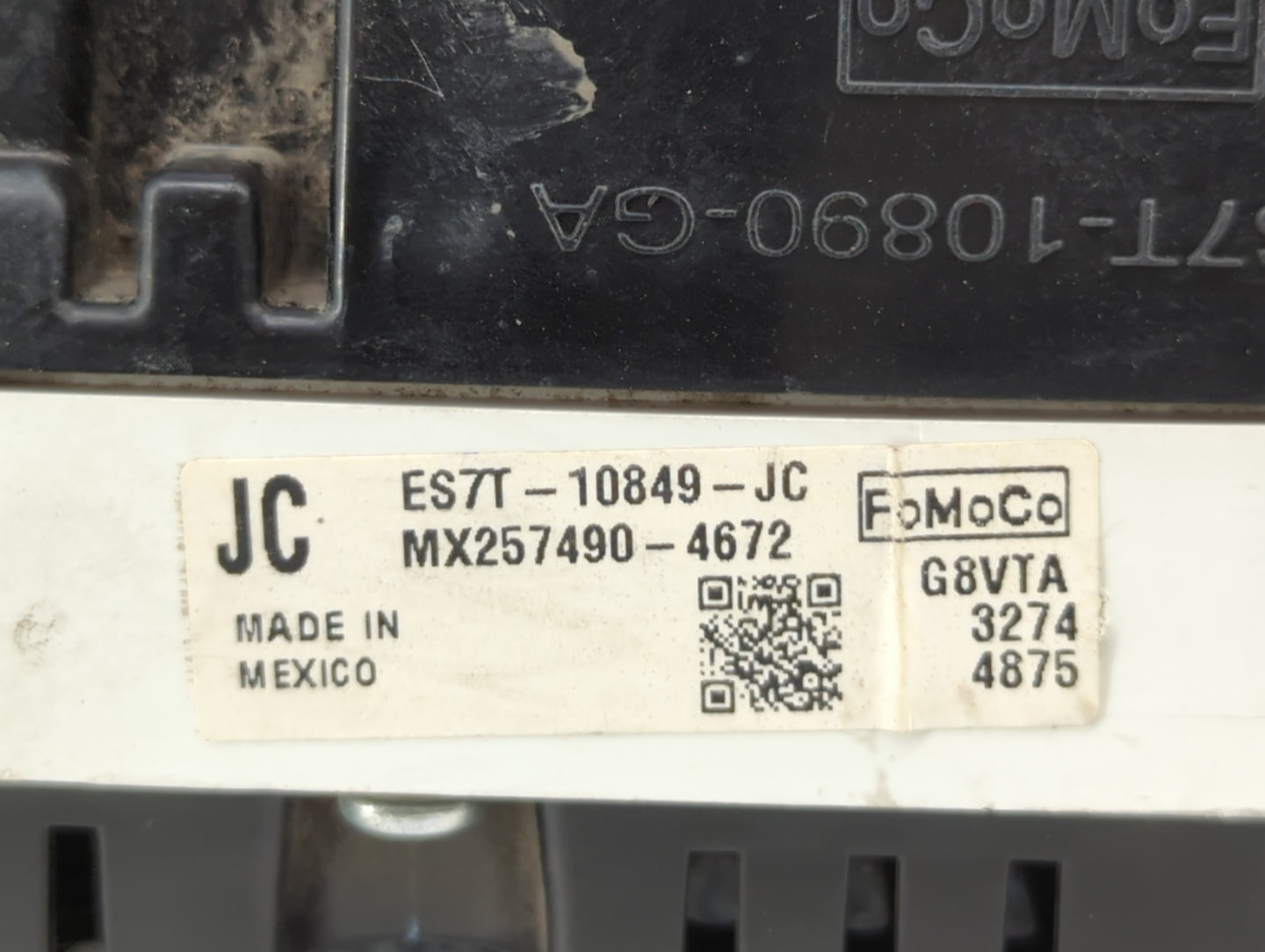 2014 Ford Fusion Instrument Cluster Speedometer Gauges P/N:ES7T-10849-JB ES7T-10849-JC, ES7T-10849-JD Fits OEM Used Auto Par