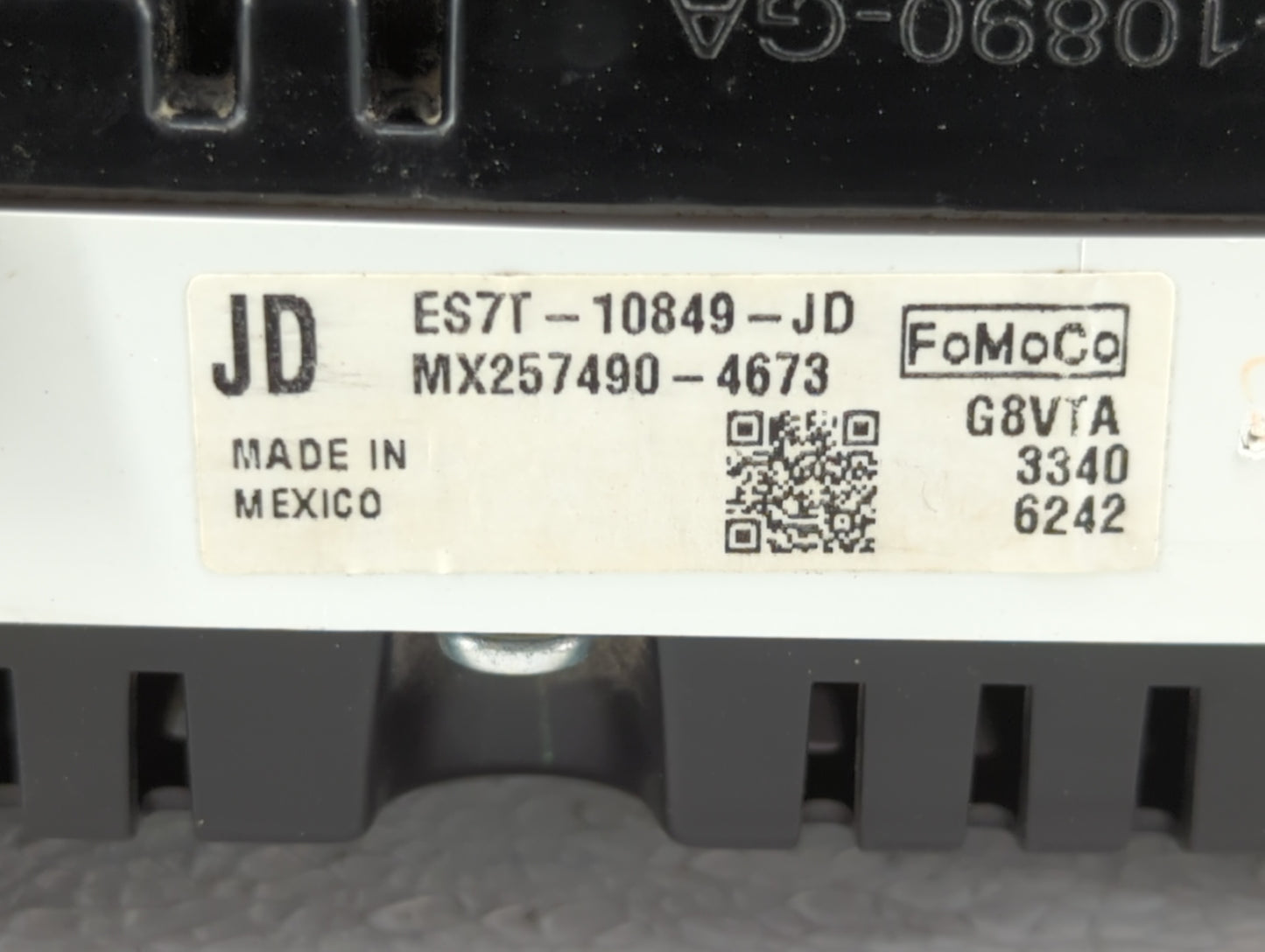 2014 Ford Fusion Instrument Cluster Speedometer Gauges P/N:ES7T-10849-JB ES7T-10849-JC, ES7T-10849-JD Fits OEM Used Auto Par