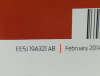 2014 Ford Fusion Owners Manual Book Guide OEM Used Auto Parts - Oemusedautoparts1.com