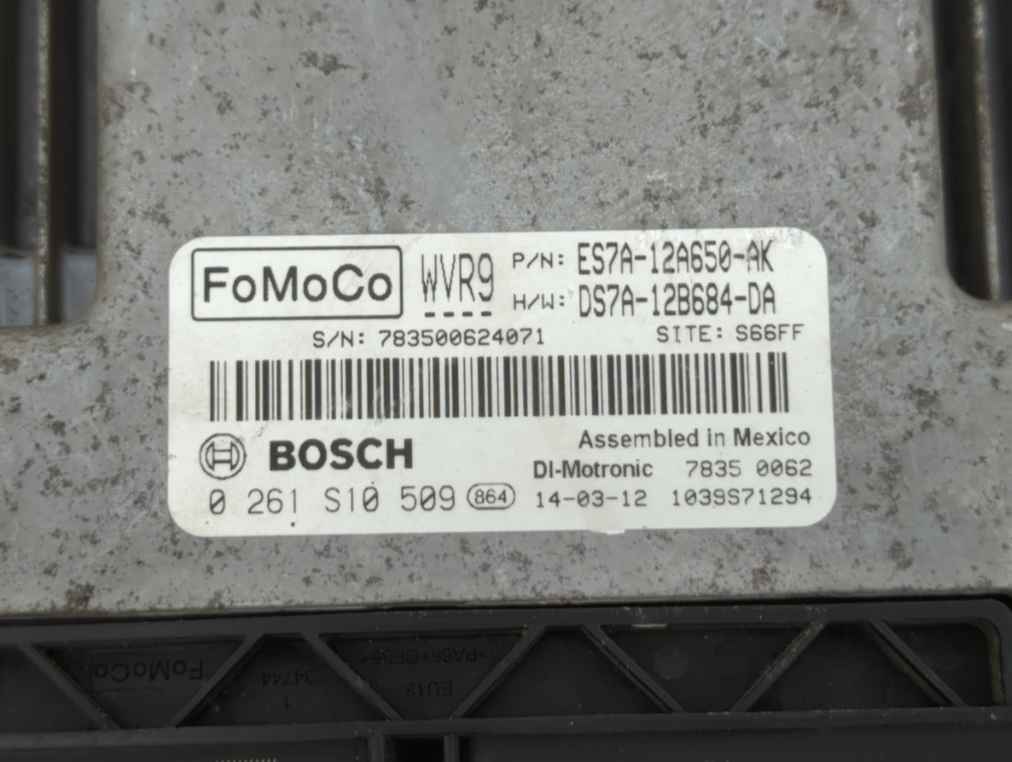 2014-2016 Ford Fusion PCM Engine Control Computer ECU ECM PCU OEM P/N:ES7A-12A650-DFD ES7A-12A650-DAD Fits Fits 2014 2015 20