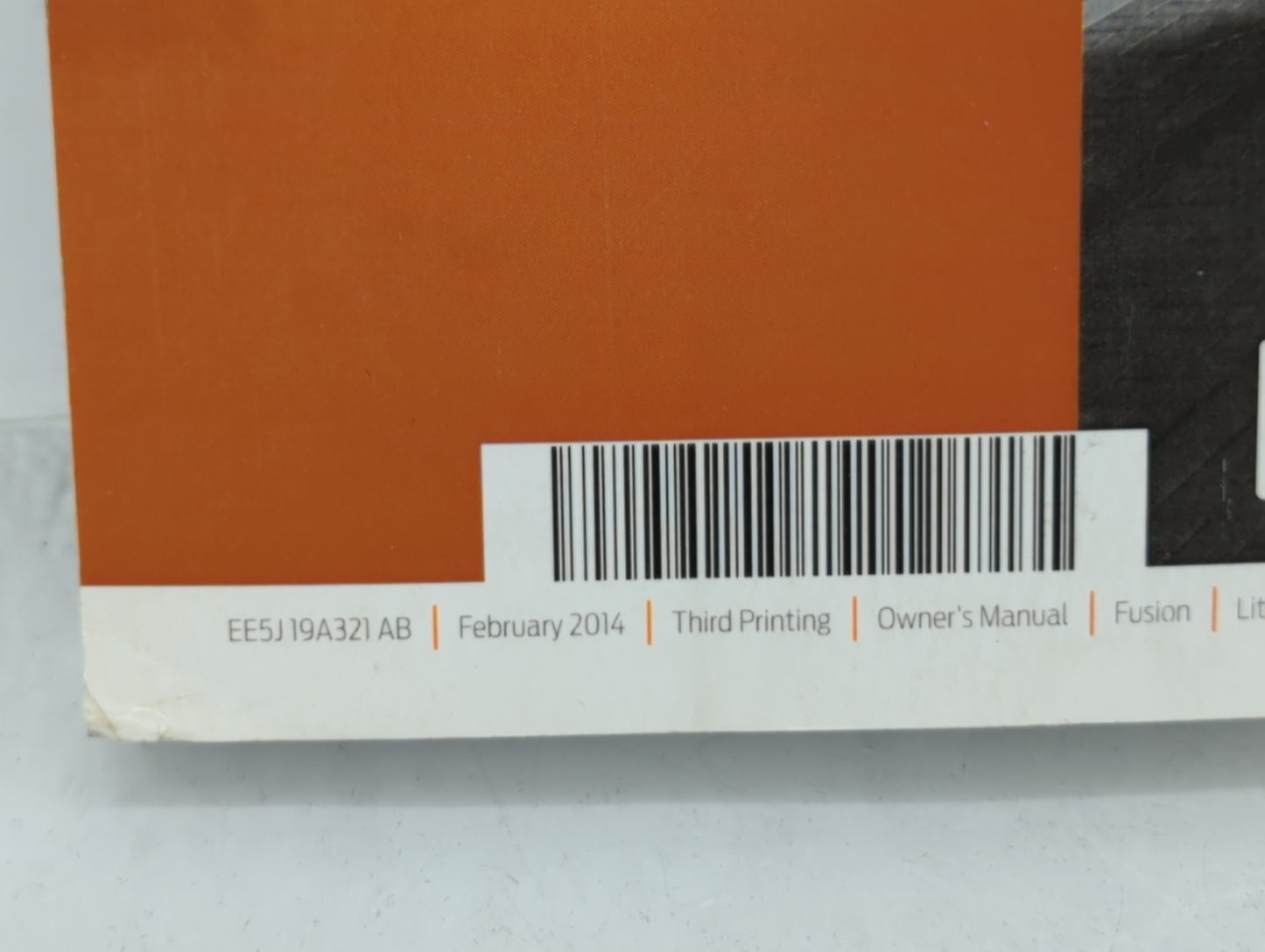 2014 Ford Fusion Owners Manual Book Guide OEM Used Auto Parts - Oemusedautoparts1.com