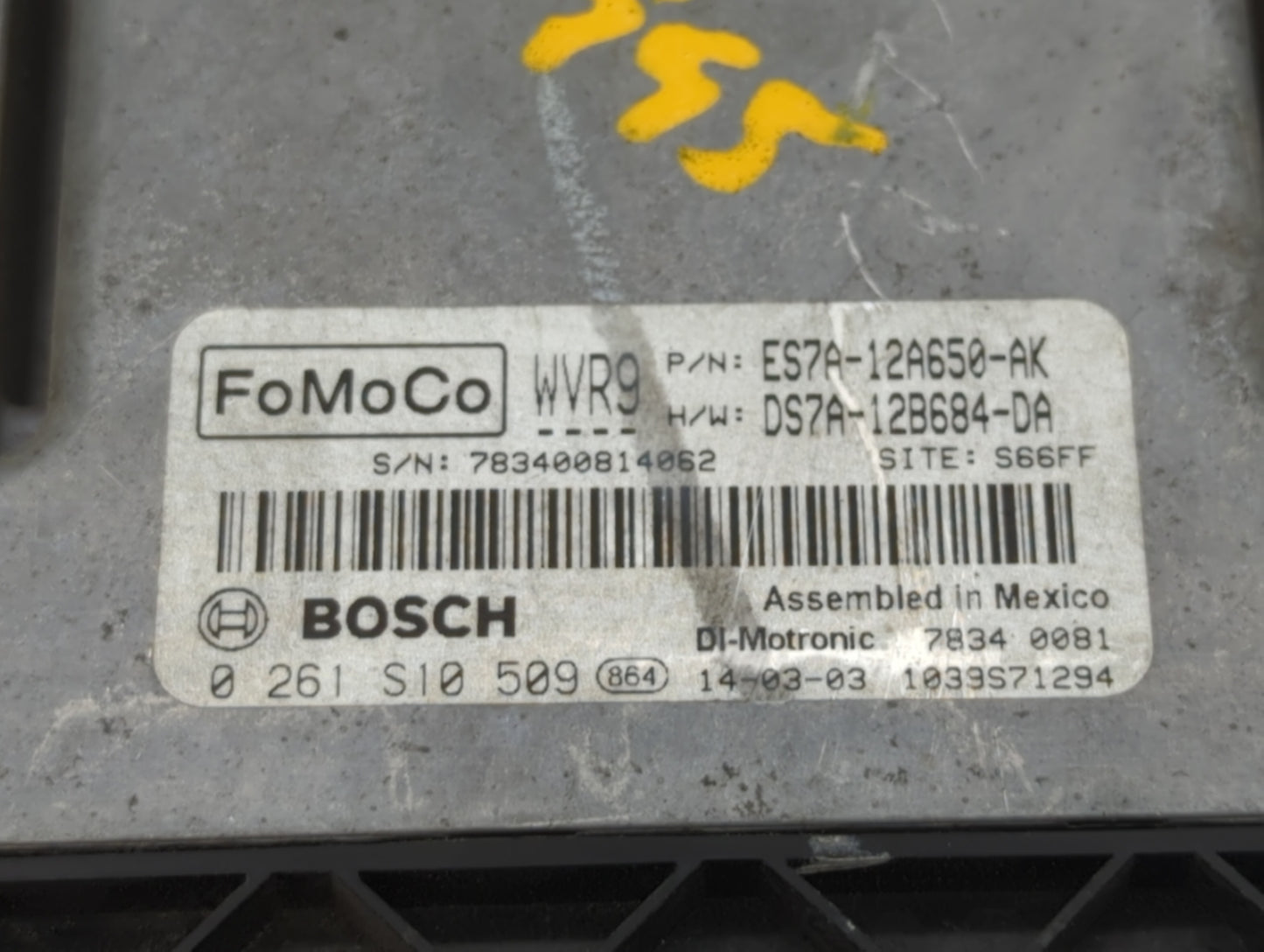 2014-2016 Ford Fusion PCM Engine Control Computer ECU ECM PCU OEM P/N:ES7A-12A650-DAC ES7A-12A650-CK Fits Fits 2014 2015 201