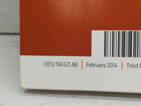 2014 Ford Fusion Owners Manual Book Guide OEM Used Auto Parts - Oemusedautoparts1.com