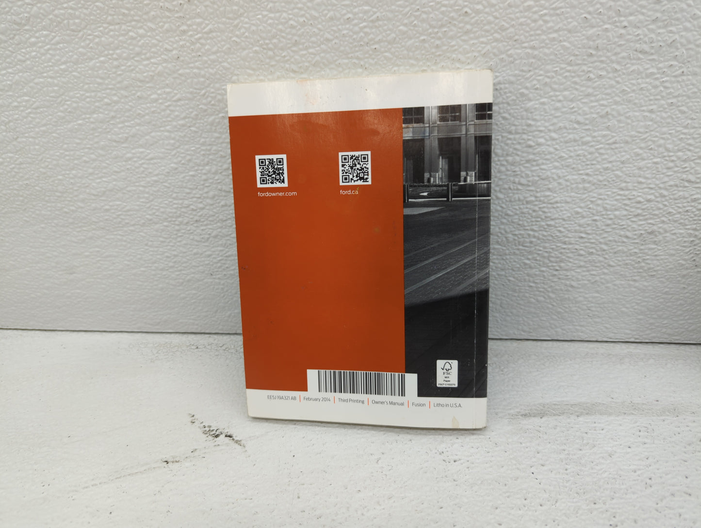 2014 Ford Fusion Owners Manual Book Guide OEM Used Auto Parts - Oemusedautoparts1.com