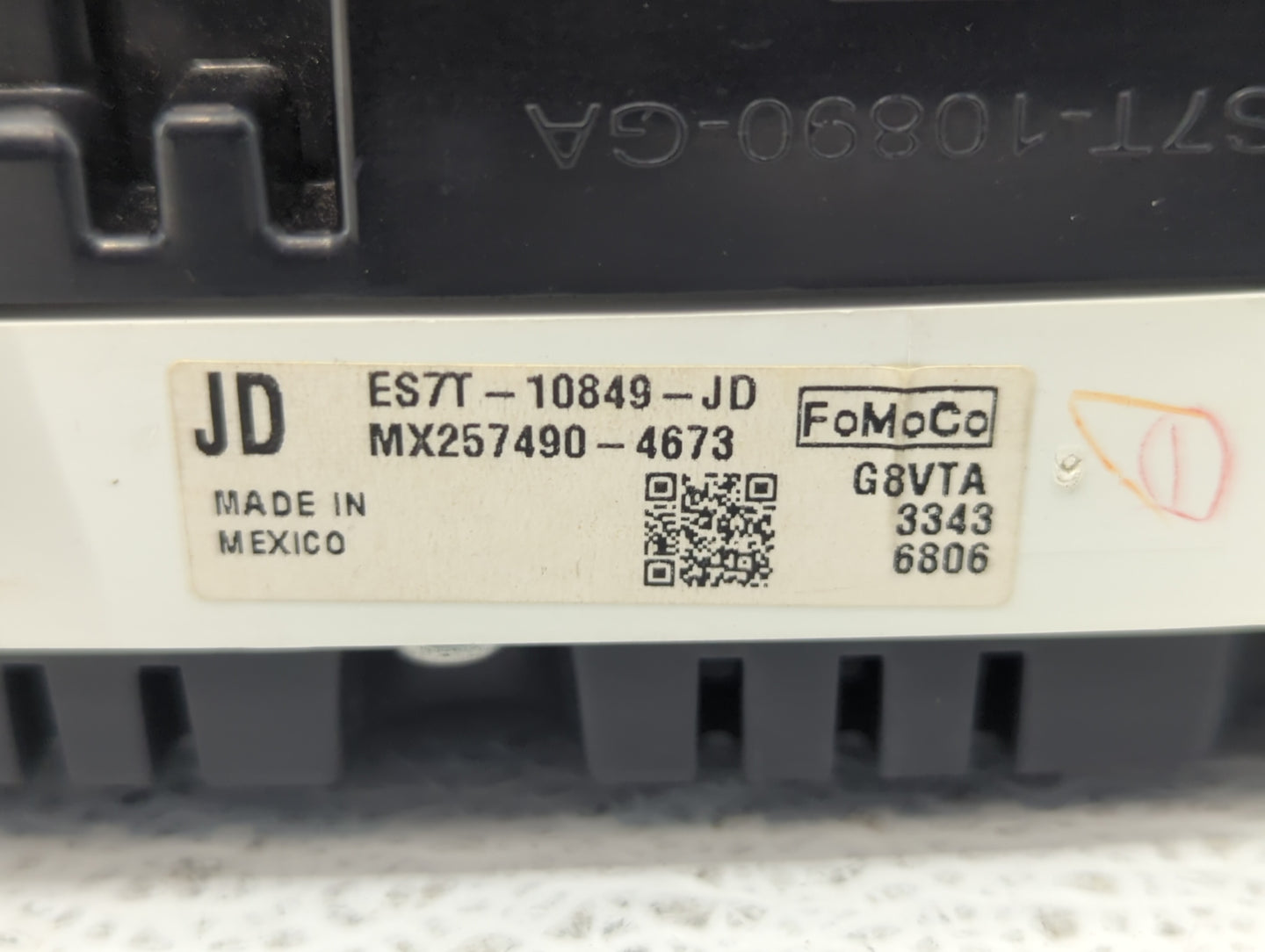 2014 Ford Fusion Instrument Cluster Speedometer Gauges P/N:ES7T-10849-JB ES7T-10849-JC, ES7T-10849-JD Fits OEM Used Auto Par