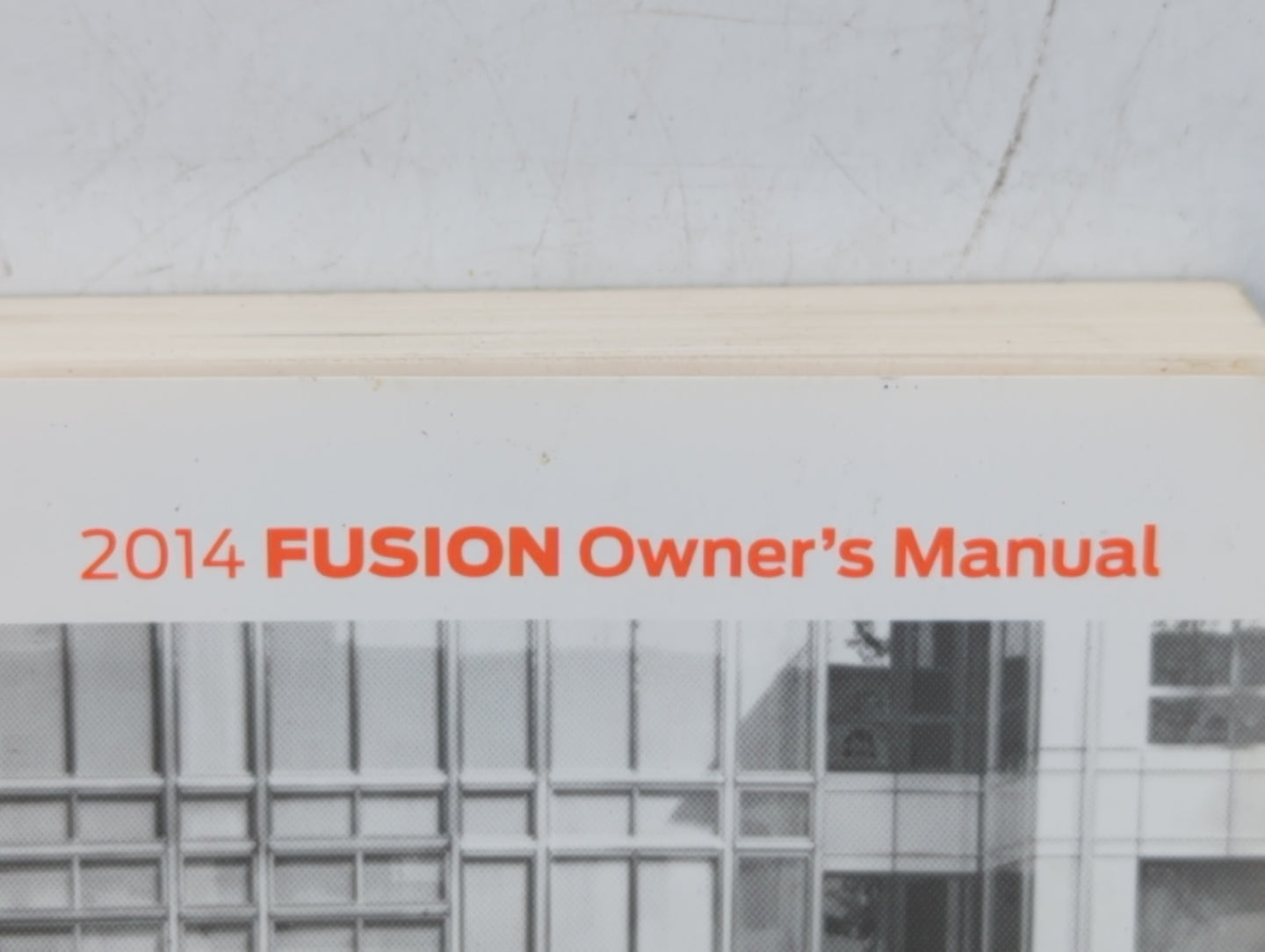 2014 Ford Fusion Owners Manual Book Guide OEM Used Auto Parts - Oemusedautoparts1.com