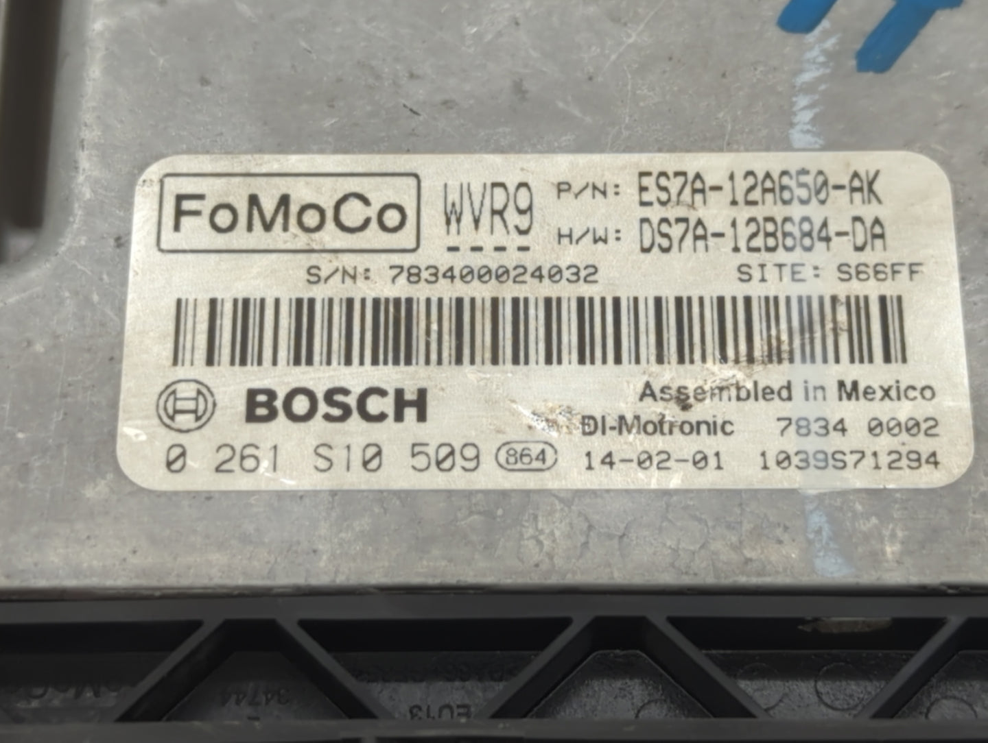 2014-2016 Ford Fusion PCM Engine Control Computer ECU ECM PCU OEM P/N:DS7A-12B684-DA ES7A-12A650-AK Fits Fits 2014 2015 2016