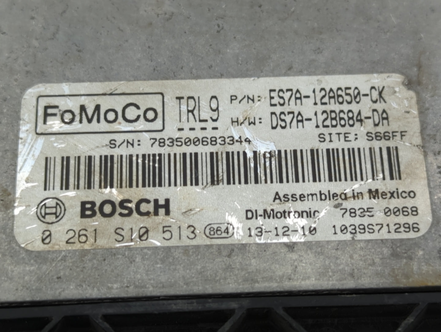 2014-2016 Ford Fusion PCM Engine Control Computer ECU ECM PCU OEM P/N:ES7A-12A650-CK DS7A-12B684-DA Fits Fits 2014 2015 2016