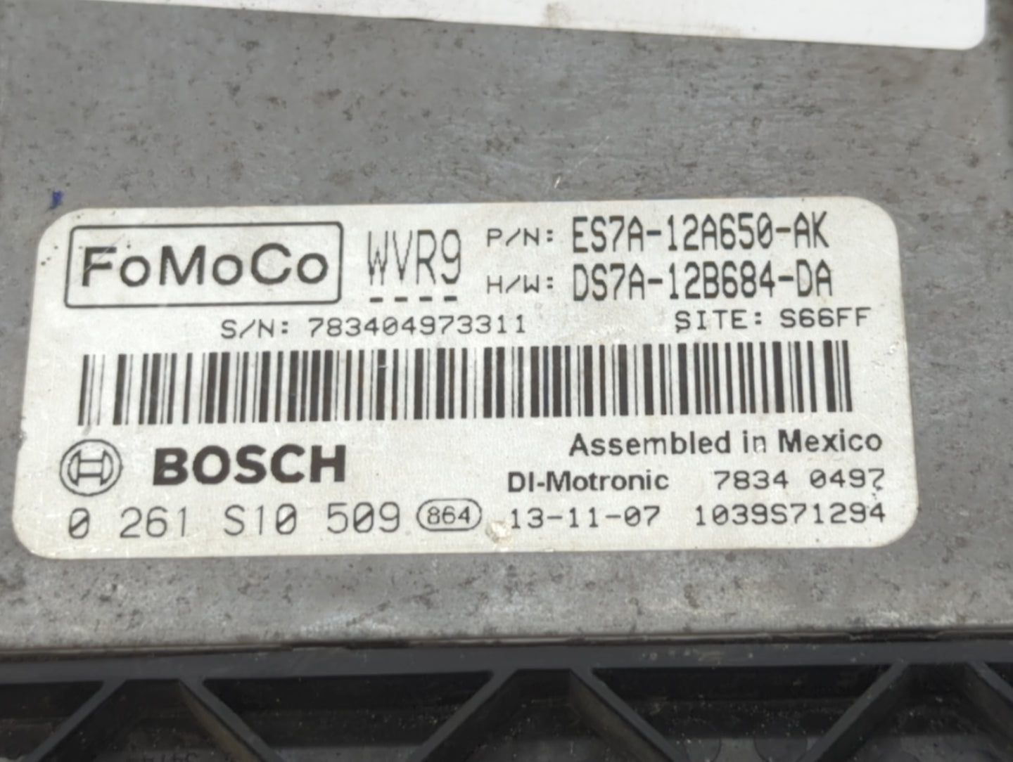 2014-2016 Ford Fusion PCM Engine Control Computer ECU ECM PCU OEM P/N:ES7A-12A650-CK DS7A-12B684-DA Fits Fits 2014 2015 2016