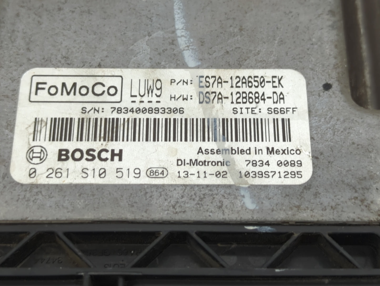 2014-2016 Ford Fusion PCM Engine Control Computer ECU ECM PCU OEM P/N:DS7A-12B684-DA ES7A-12A650-EK Fits Fits 2014 2015 2016