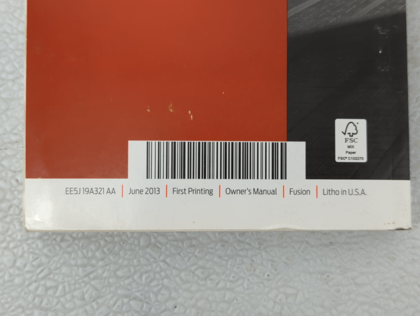 2014 Ford Fusion Owners Manual Book Guide OEM Used Auto Parts - Oemusedautoparts1.com