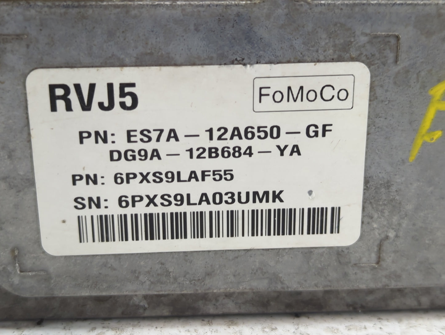 2014 Ford Fusion PCM Engine Control Computer ECU ECM PCU OEM P/N:ES7A-12A650-GF Fits OEM Used Auto Parts - Oemusedautoparts1