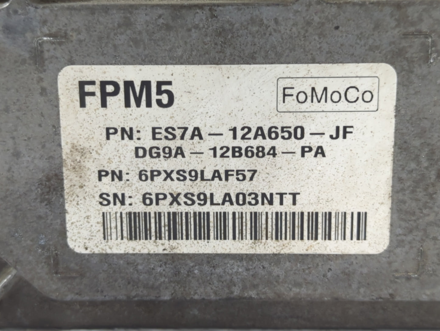 2014-2016 Ford Fusion PCM Engine Control Computer ECU ECM PCU OEM P/N:ES7A-12A650-JF ES7A-12A650-GF Fits Fits 2014 2015 2016