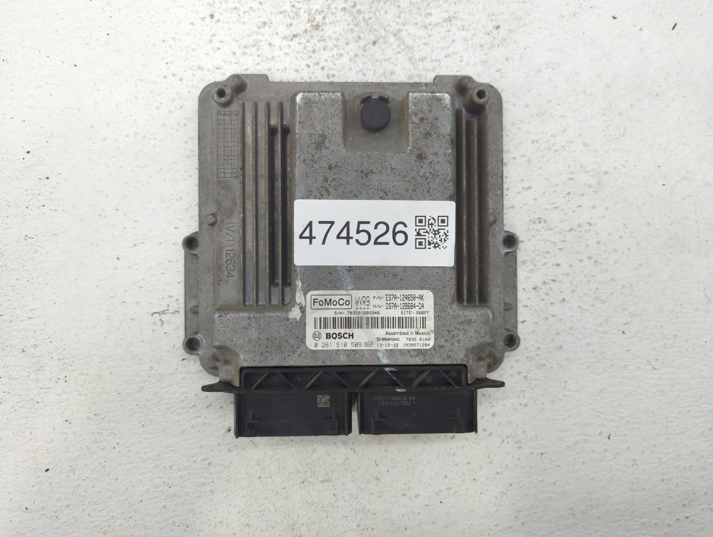 2014-2016 Ford Fusion PCM Engine Control Computer ECU ECM PCU OEM P/N:DS7A-12B684-DA ES7A-12A650-AK Fits Fits 2014 2015 2016