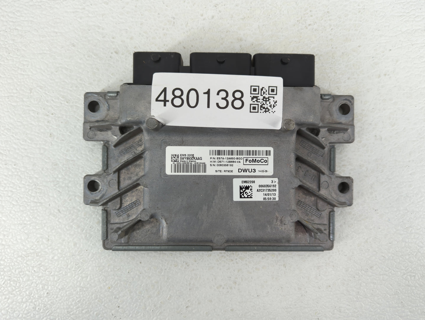 2014-2016 Ford Fusion PCM Engine Control Computer ECU ECM PCU OEM P/N:ES7A-12A650-BGD ES7A-12A650-BEA Fits Fits 2014 2015 20