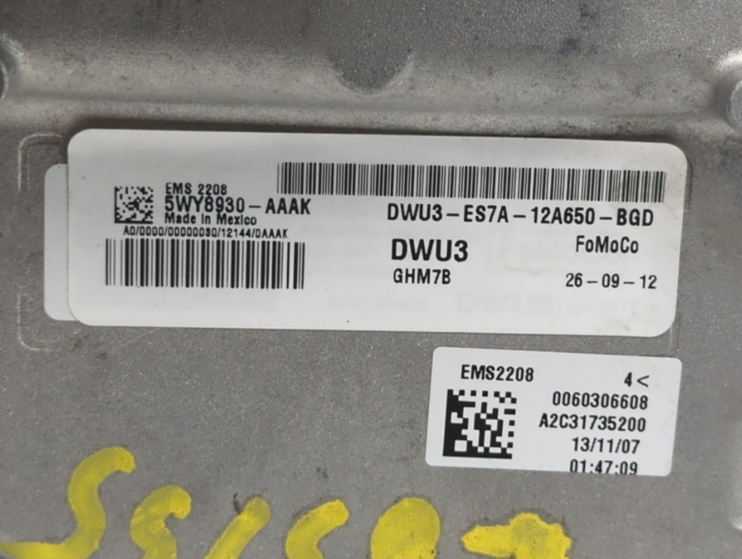 2014-2016 Ford Fusion PCM Engine Control Computer ECU ECM PCU OEM P/N:ES7A-12A650-BGD ES7A-12A650-BEA Fits Fits 2014 2015 20