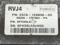2014-2016 Ford Fusion PCM Engine Control Computer ECU ECM PCU OEM P/N:ES7A-12A650-JF ES7A-12A650-GF Fits Fits 2014 2015 2016