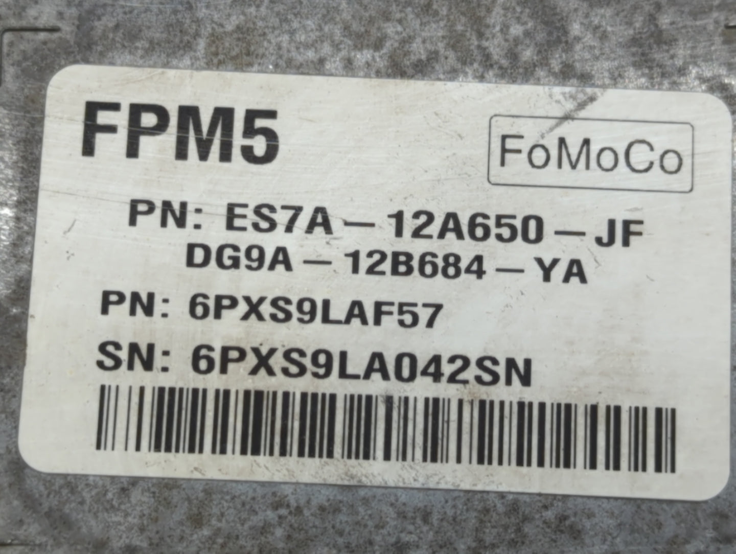 2014-2016 Ford Fusion PCM Engine Control Computer ECU ECM PCU OEM P/N:ES7A-12A650-JF GS7A-12A650-UB Fits Fits 2014 2015 2016