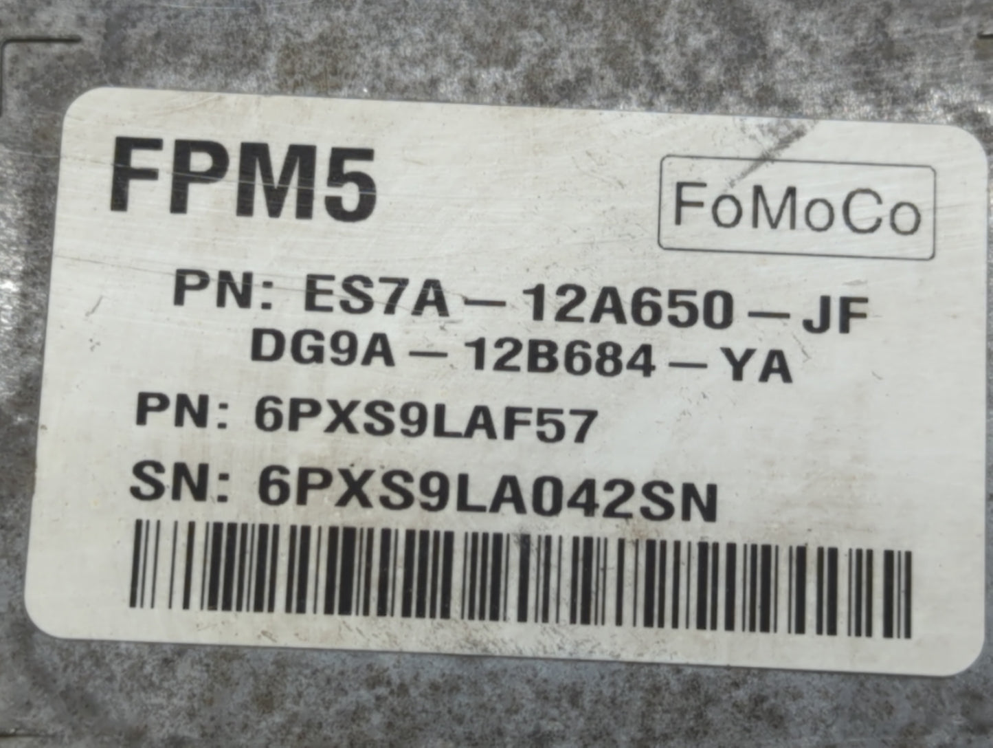 2014-2016 Ford Fusion PCM Engine Control Computer ECU ECM PCU OEM P/N:ES7A-12A650-JF GS7A-12A650-UB Fits Fits 2014 2015 2016