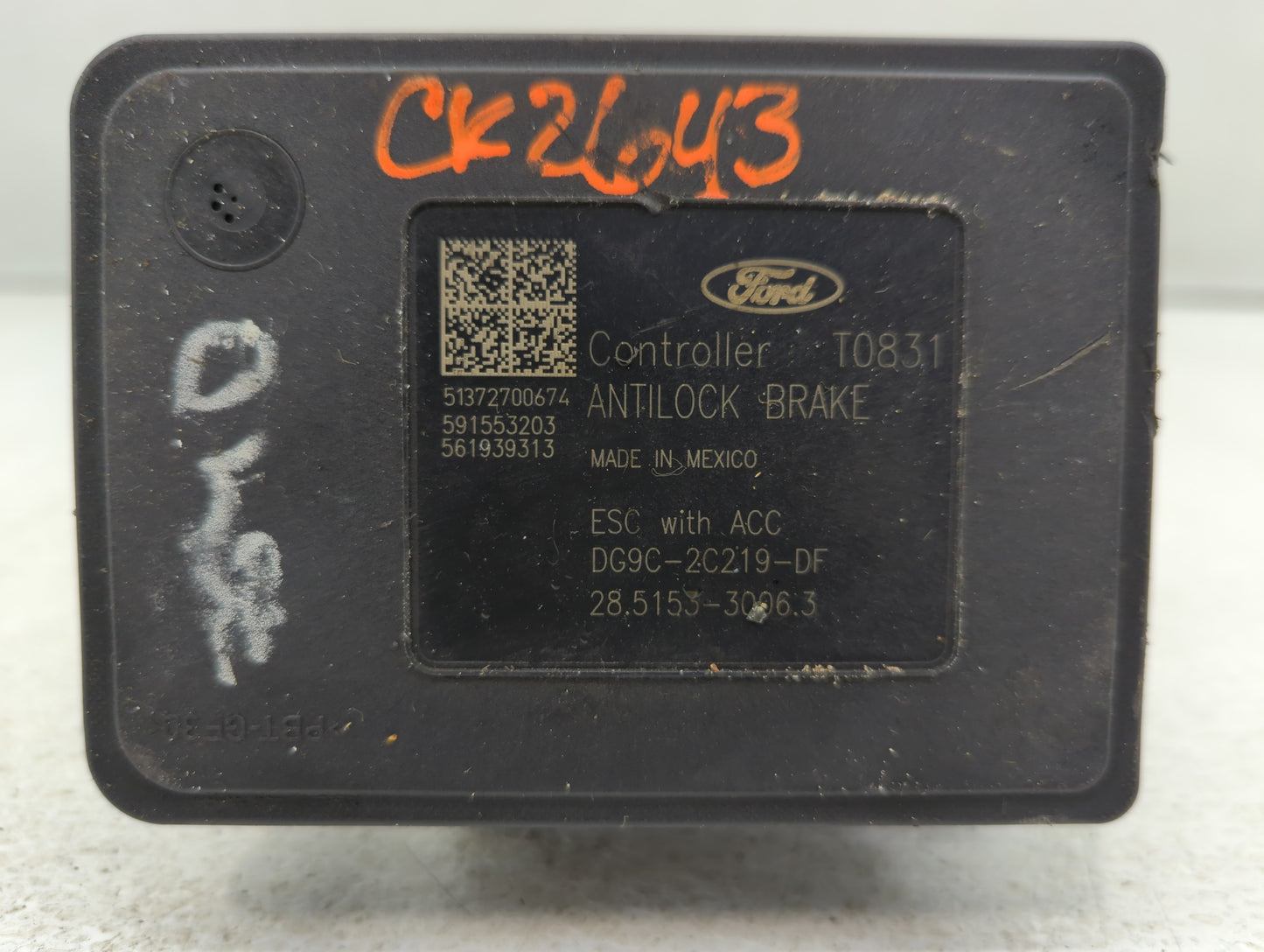 2014-2016 Ford Fusion ABS Pump Control Module Replacement P/N:DG9C-2C405-DF Fits Fits 2014 2015 2016 OEM Used Auto Parts - O