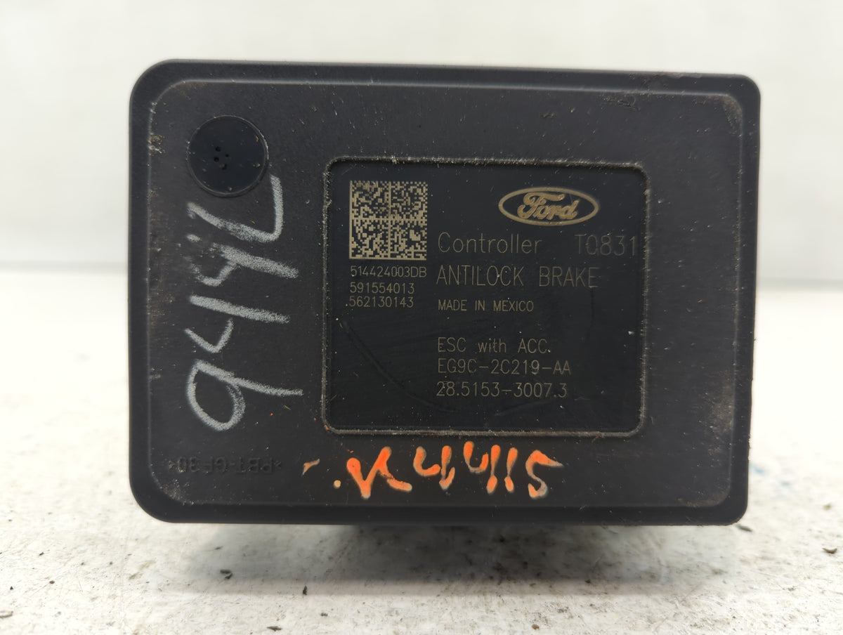 2014-2016 Ford Fusion Anti-Lock Brake ABS Pump Module Actuator OEM P/N:EG9C-2C405-AC Fits Fits 2014 2015 2016 OEM Used Auto 
