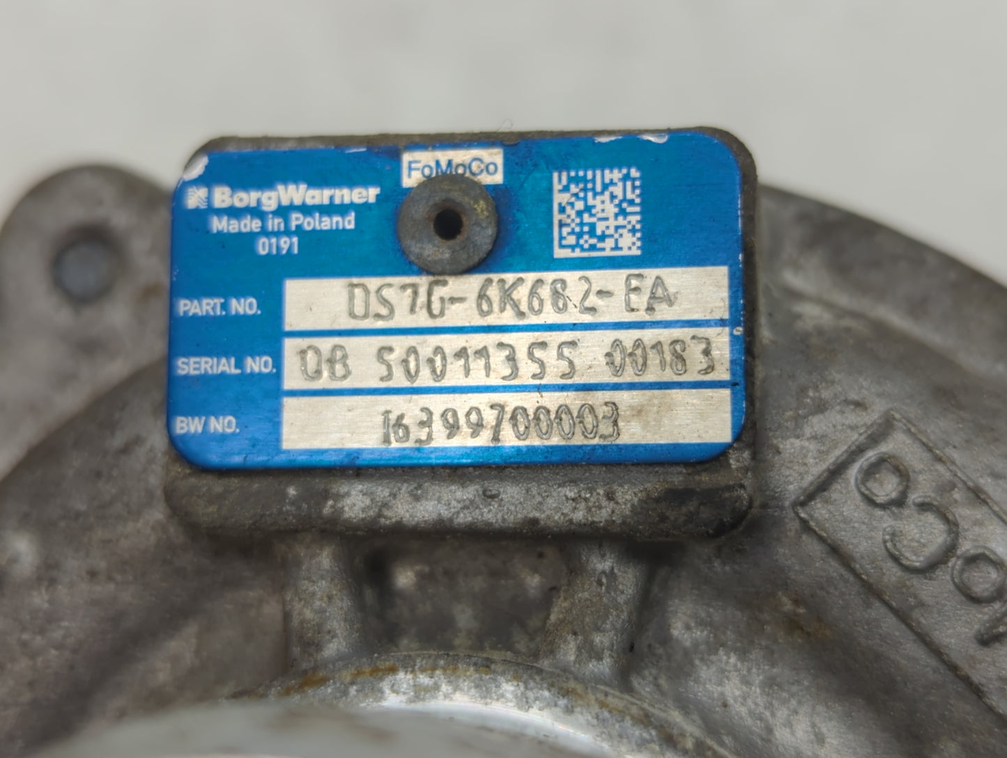 2014 Ford Fusion Turbocharger Turbo Charger Super Charger Supercharger - Oemusedautoparts1.com