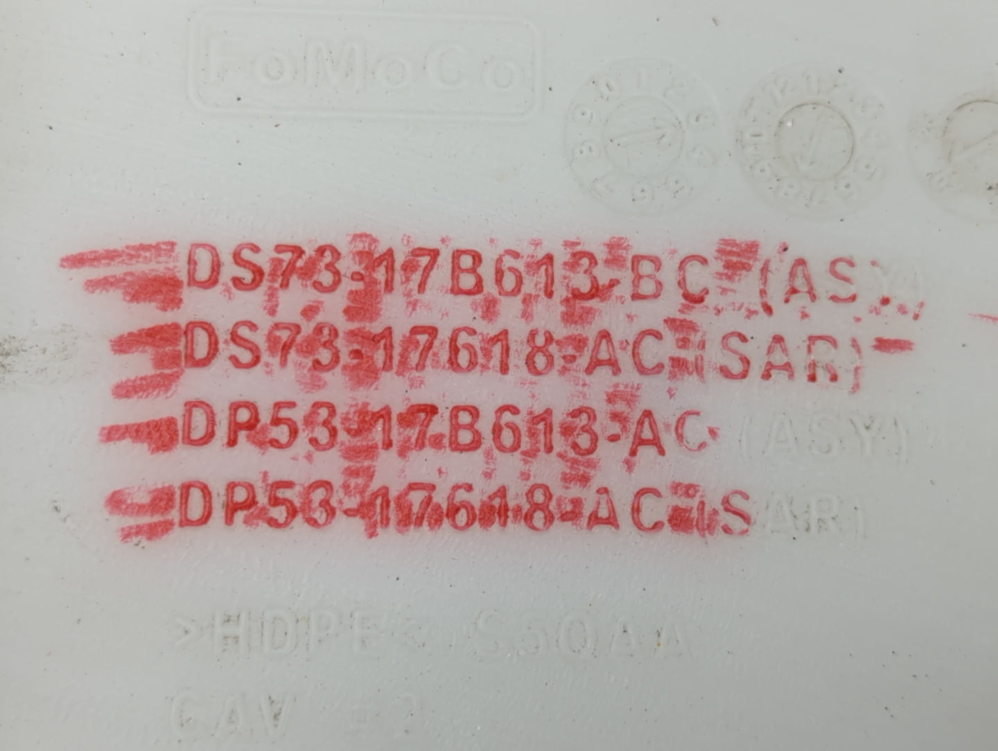2013-2014 Ford Fusion Windshield Washer Fluid Reservoir Bottle Oem - Oemusedautoparts1.com