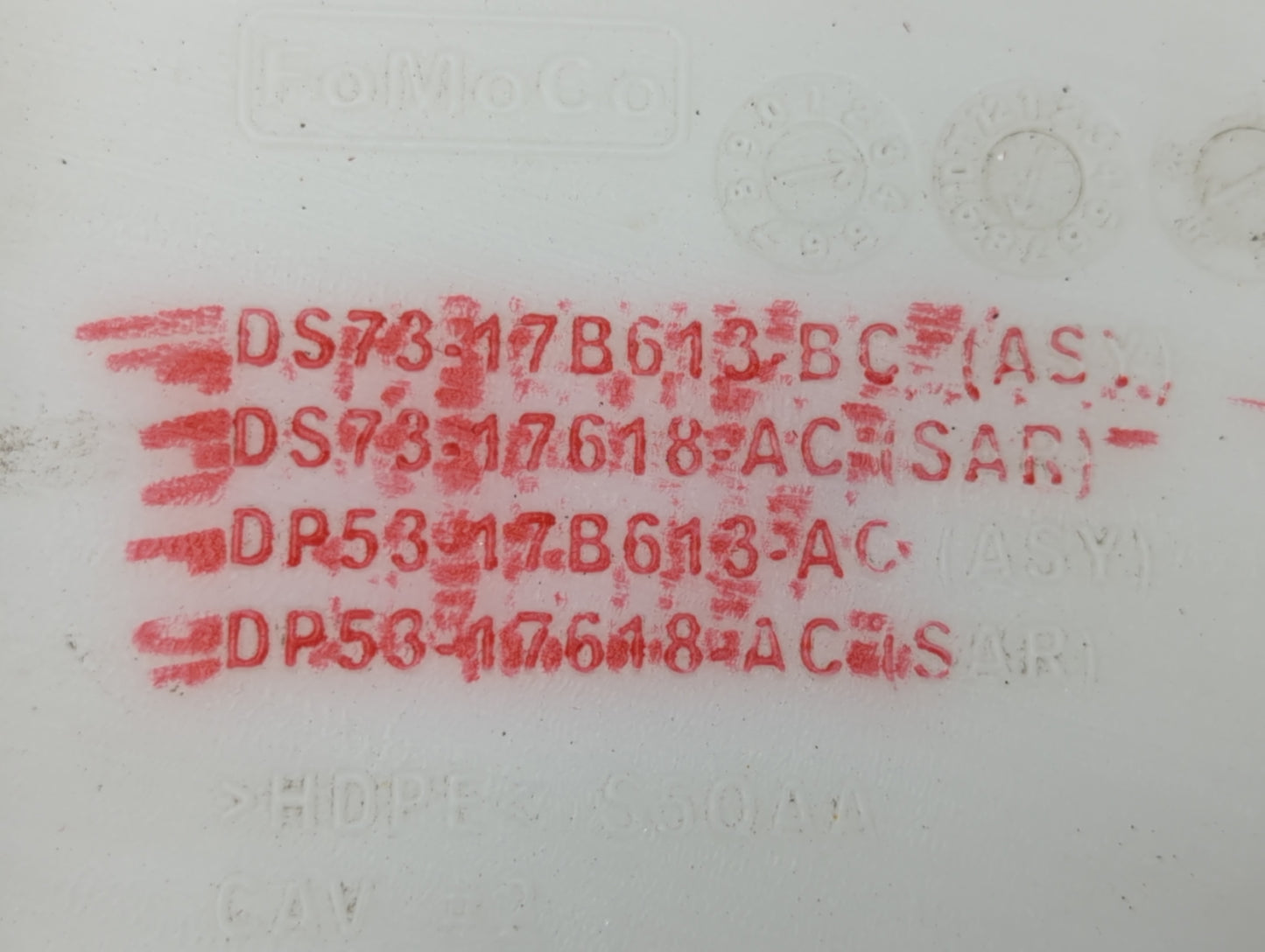 2013-2014 Ford Fusion Windshield Washer Fluid Reservoir Bottle Oem - Oemusedautoparts1.com