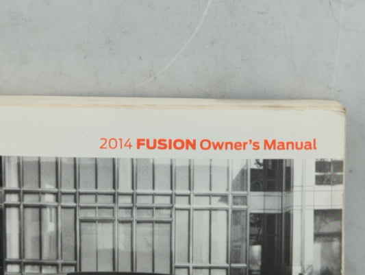 2014 Ford Fusion Owners Manual Book Guide P/N:EE5J19A321 AA OEM Used Auto Parts