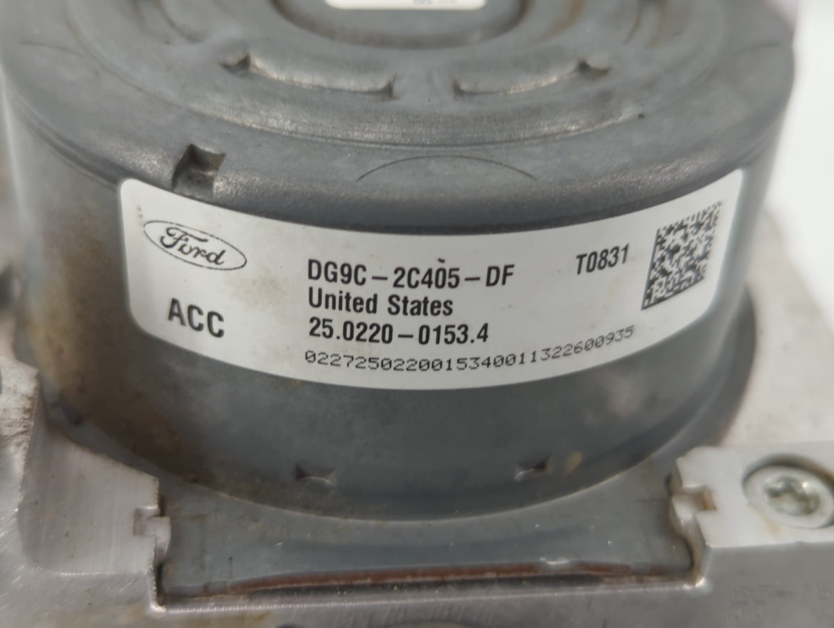 2014-2016 Ford Fusion Anti-Lock Brake ABS Pump Module Actuator OEM P/N:DG9C-2C405-DF Fits Fits 2014 2015 2016 OEM Used Auto 