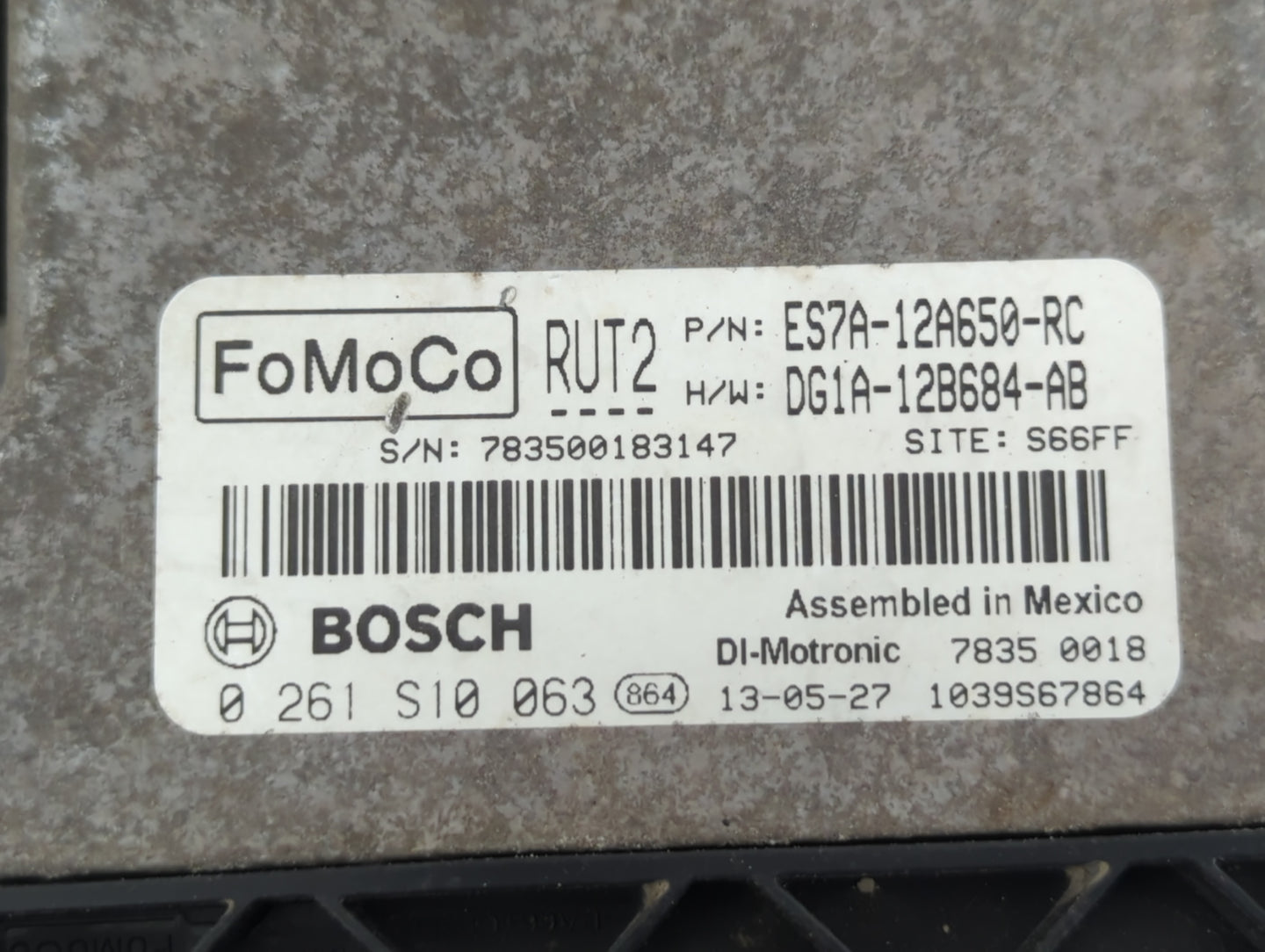 2014 Ford Fusion PCM Engine Control Computer ECU ECM PCU OEM P/N:13167143906 CU5T-14A624-BA, DG1A-12B684-AB, ES7A-12A650-ND 