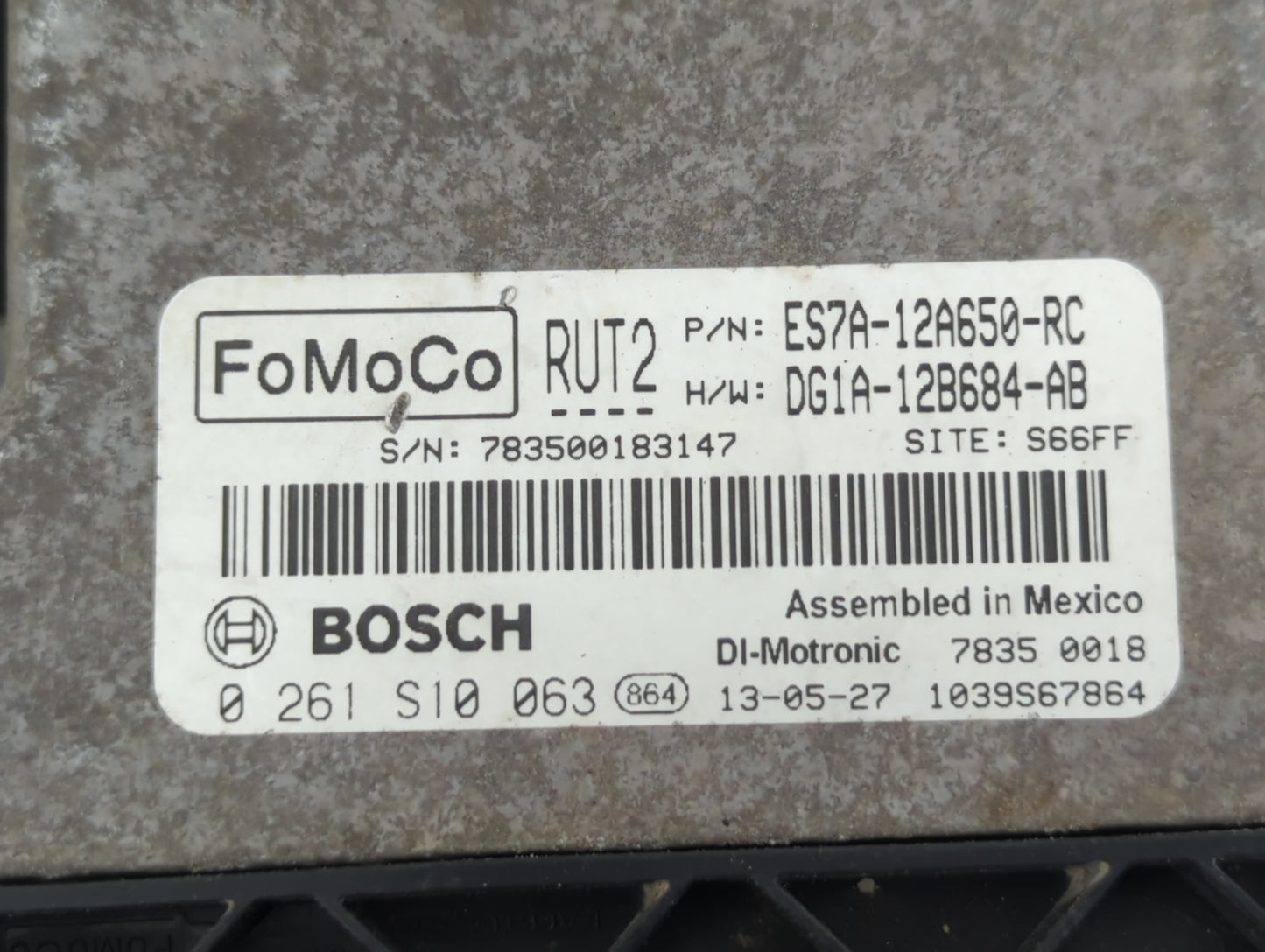 2014 Ford Fusion PCM Engine Control Computer ECU ECM PCU OEM P/N:13167143906 CU5T-14A624-BA, DG1A-12B684-AB, ES7A-12A650-ND 