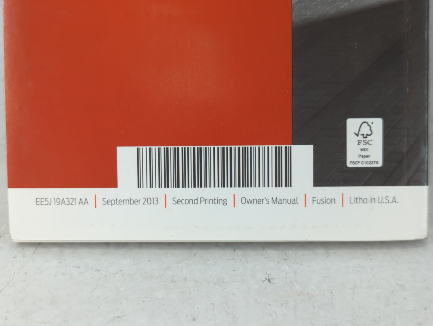 2014 Ford Fusion Owners Manual Book Guide P/N:EE5J19A321 AA OEM Used Auto Parts - Oemusedautoparts1.com