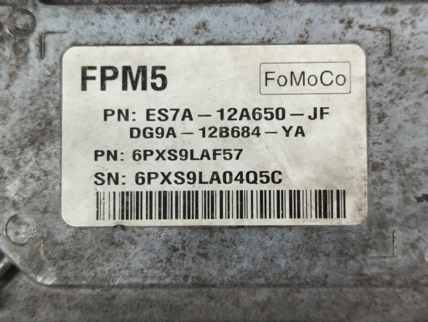 2014-2016 Ford Fusion PCM Engine Control Computer ECU ECM PCU OEM P/N:ES7A-12A650-JF Fits Fits 2014 2015 2016 OEM Used Auto 