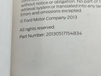 2014 Ford Fusion Owners Manual Book Guide P/N:20130517154834 OEM Used Auto Parts - Oemusedautoparts1.com