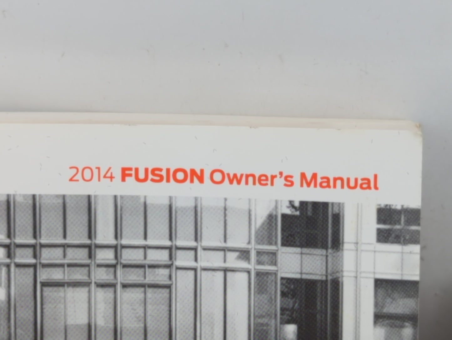 2014 Ford Fusion Owners Manual Book Guide P/N:EE5J 19A321 AB OEM Used Auto Parts - Oemusedautoparts1.com