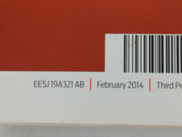 2014 Ford Fusion Owners Manual Book Guide P/N:EE5J 19A321 AB OEM Used Auto Parts - Oemusedautoparts1.com