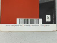 2014 Ford Fusion Owners Manual Book Guide P/N:EE5J 19A321 AB OEM Used Auto Parts - Oemusedautoparts1.com